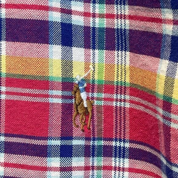 RALPH LAUREN Shirt Men's XL Multicolor Plaid Long Sleeve Collared Button Down - Picture 7 of 11